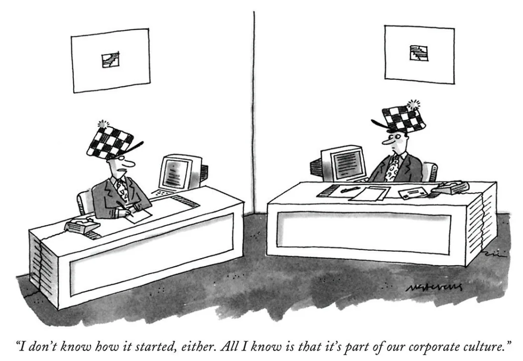 Figure 6.4: The origin of dress codes in corporate culture.